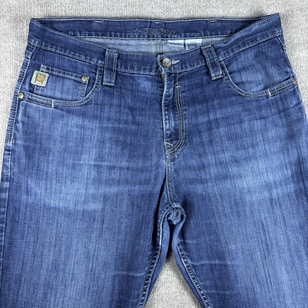 Cinch Carter 2.4 Men's Jeans 38x32 Medium Wash Straight Western Denim USA